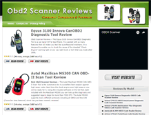 Tablet Screenshot of obd2scannerreviews.com